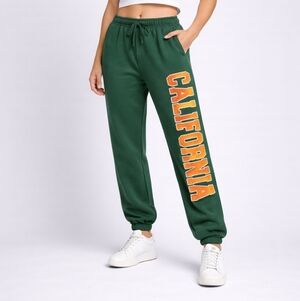 Charlotte Russe California Jogger Sweatpants Green Women’s L